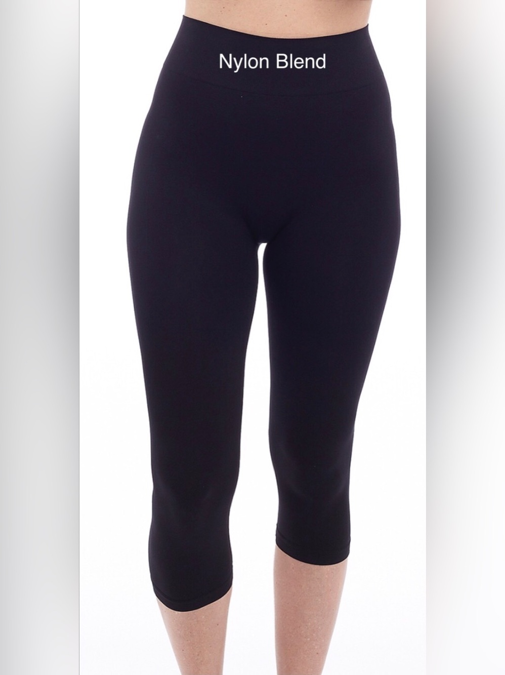 DKR Apparel Nylon Blend-Perfect Fit Capri Legging
